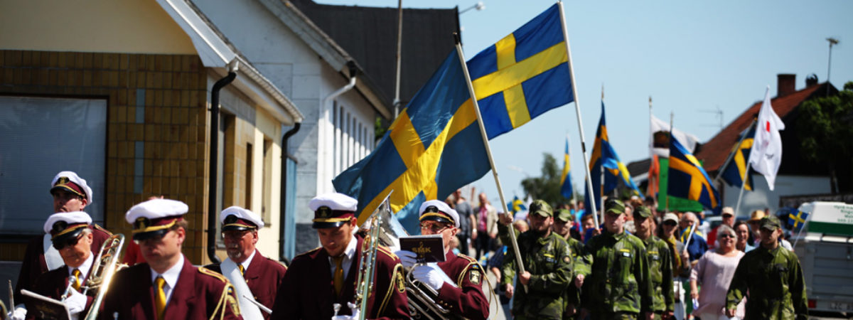 Sedvanligt firande av nationaldagen